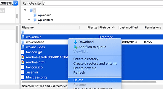 删除除 wp-content 文件夹之外的所有 WordPress 文件 删除除 wp-content 文件夹之外的所有 WordPress 文件