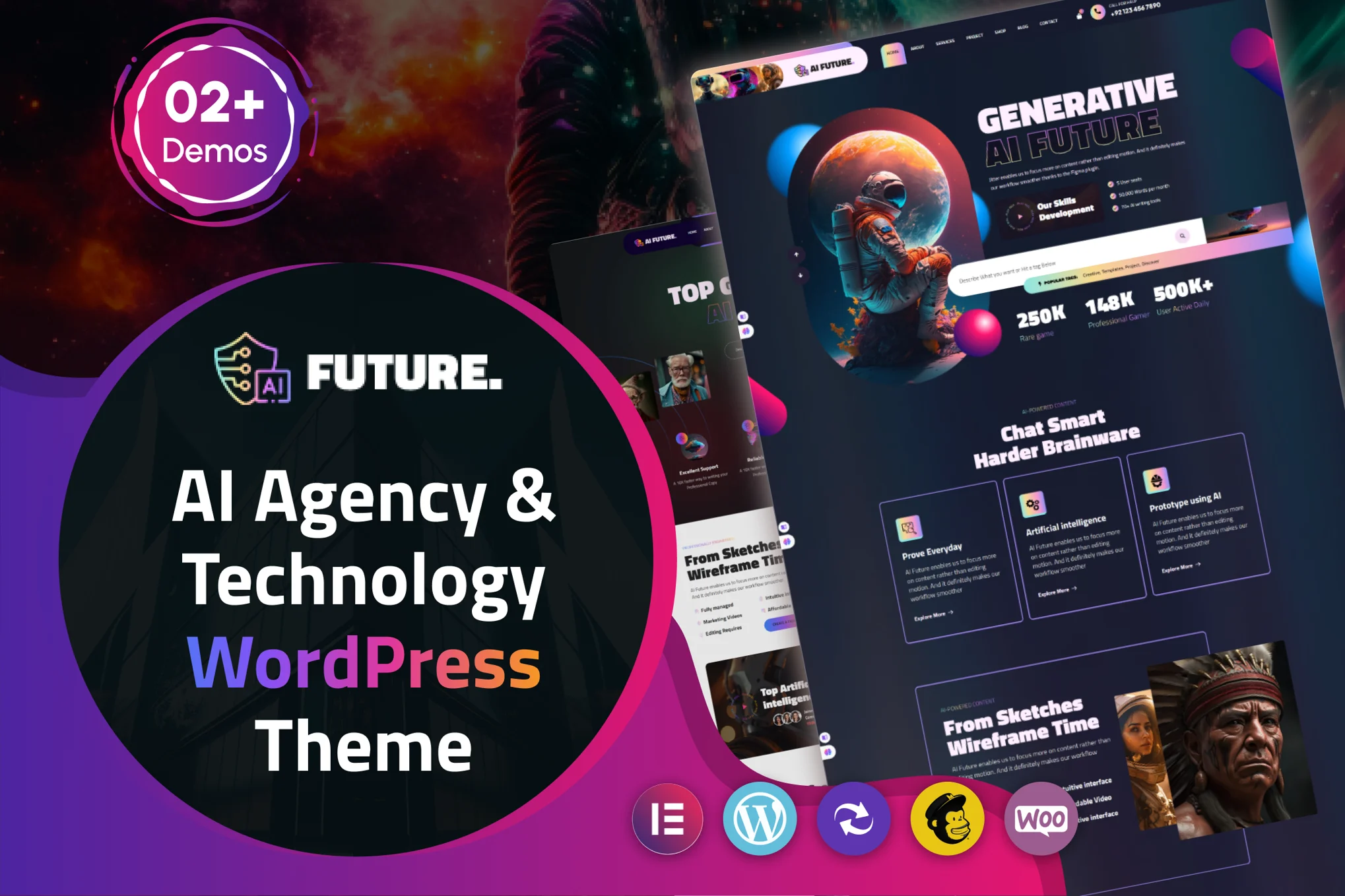 Future – AI 代理 & 科技 WordPress 主题