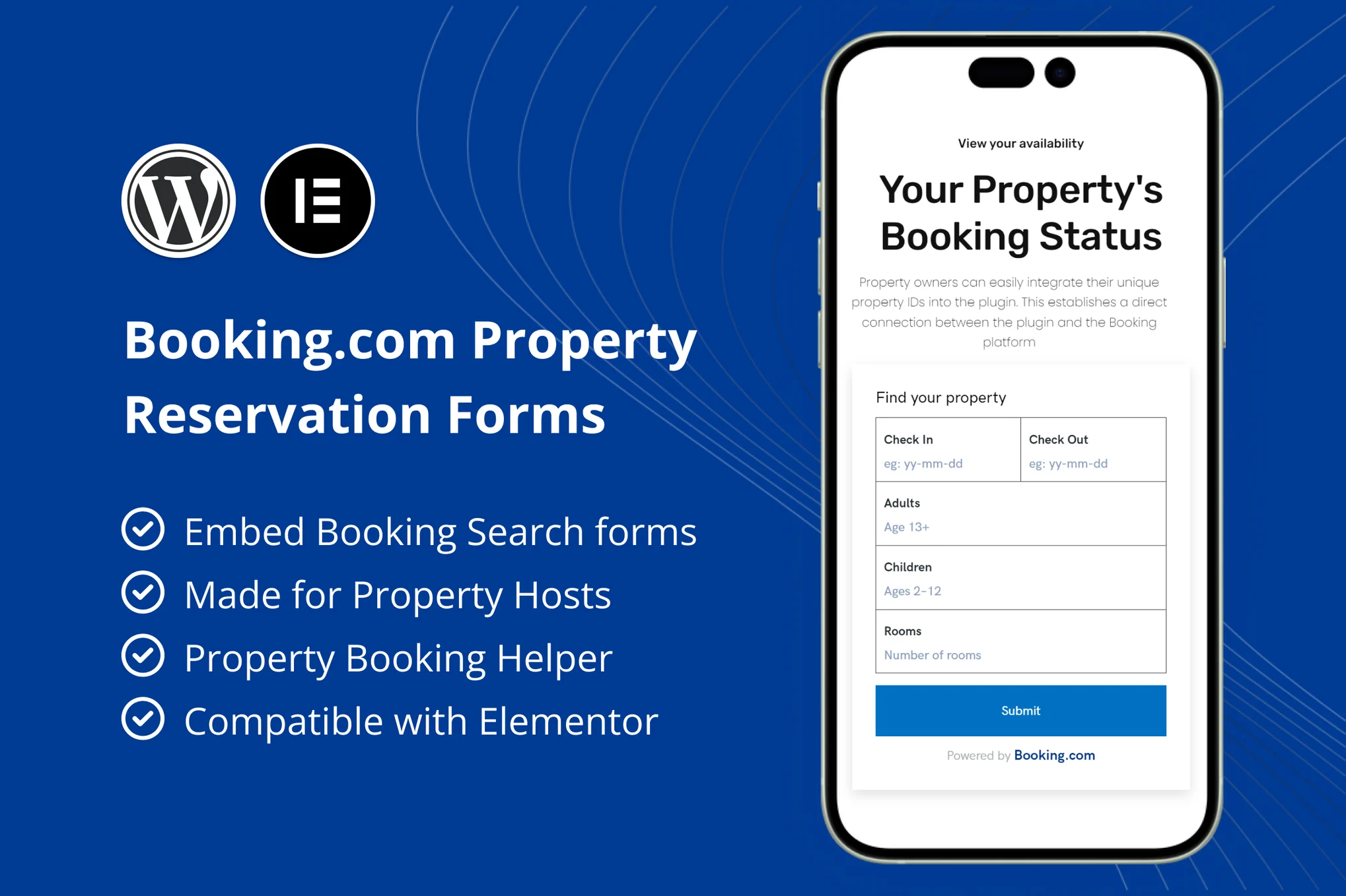 Booking.com房产预订表单插件